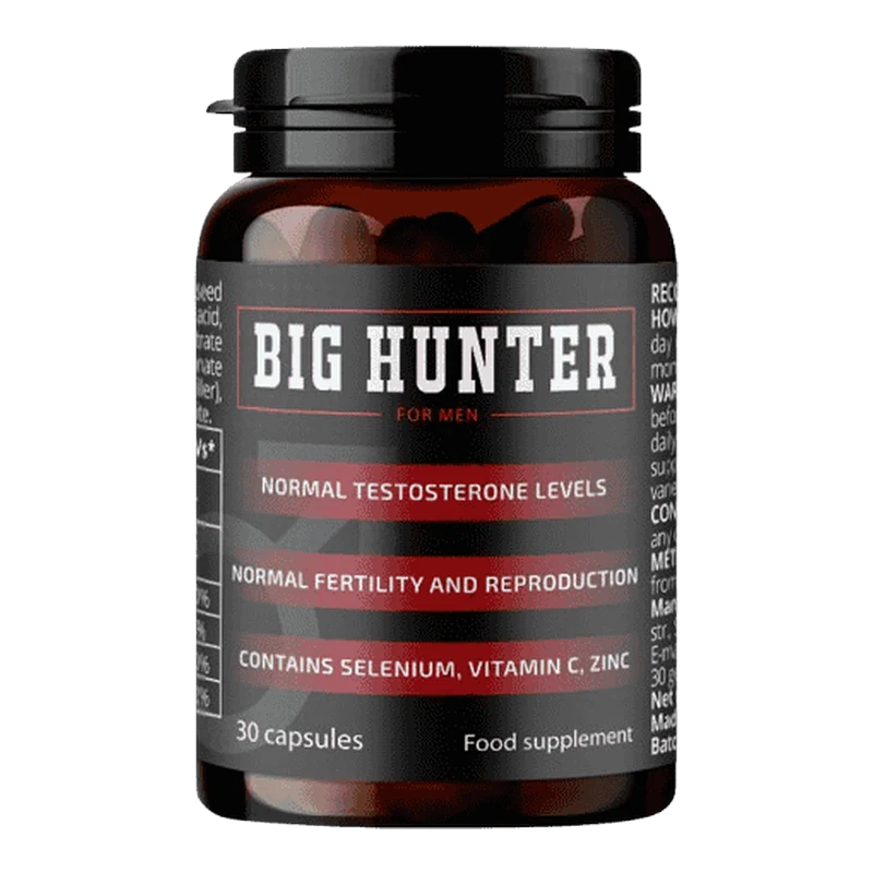Big Hunter 30 कैप्सूल बोतल